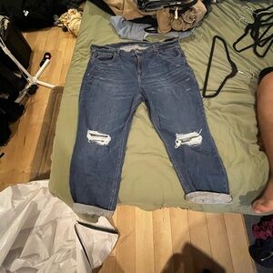 Old Navy Blue Boyfriend Jeans